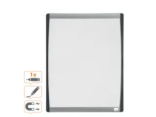 Nobo droog uitwisbaar whitebord met gewelfde lijst 35.5x28cm - 6