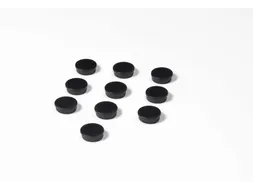 Memomagneten Smit Visual 25mm Zwart Rond 10 stuks