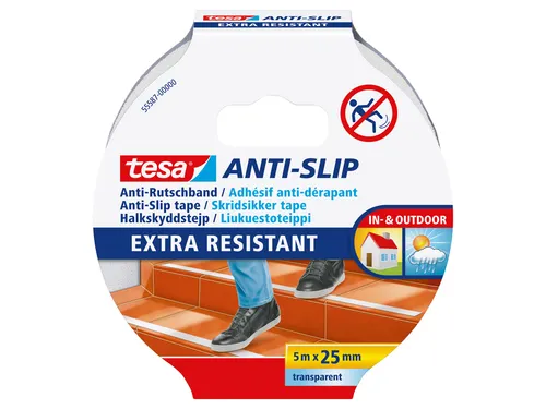 Antisliptape Tesa 55587 25mmx5m transparant