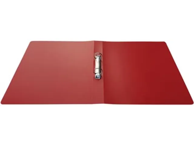ringmap, voor ft A4, uit PP, 2 ringen van 25mm, rood