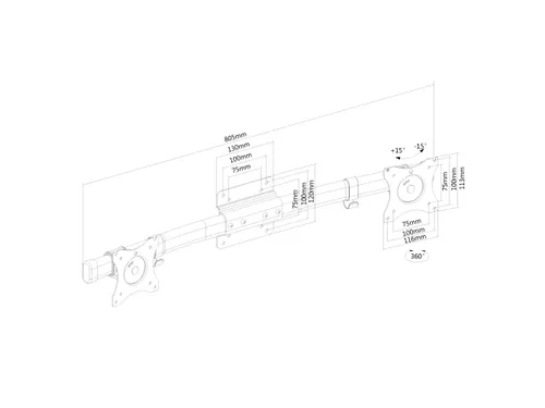Flatscreen Cross bar