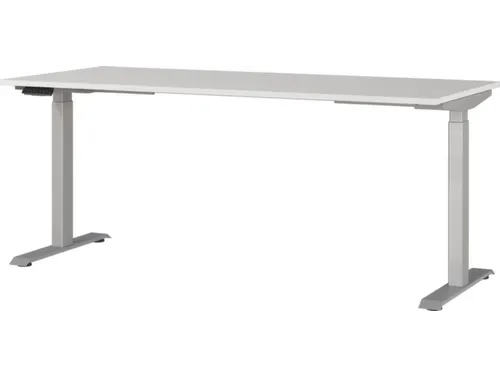 Elektrisch ihv bureau,HxBxD 720-1200x1800x800mm,blad lichtgrijs