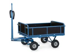 Handtrekwagen Trekoog 6453lz 700kg 1200x800mm Houten Wanden Lucht