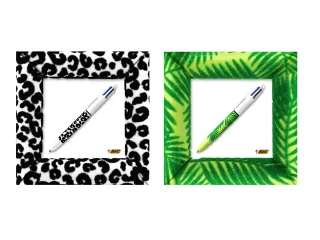 Balpen Bic 4kleuren velours medium assorti - 3