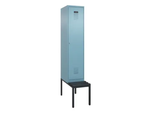 locker met bank,HxBxD 2120x400x815mm,1vak,vak B 400mm,cilinderslot