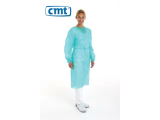 Pp Non Woven Isolatieschort Groen Latex Vrij Regular Weight 100 Stuks - 2
