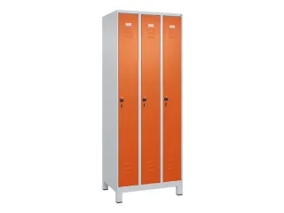 locker,HxBxD 1850x750x500mm,3vak,vak B 250mm,draaigrendel - 1