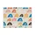 Placemat 45x32cm PVC Kleurrijke vormen Regenboog 6 Stuks