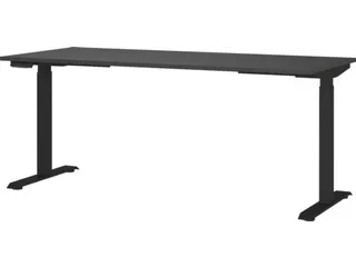 Elektrisch ihv bureau,HxBxD 720-1200x1800x800mm,blad grafiet - 1