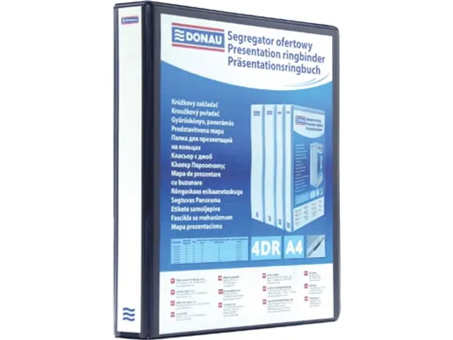 ringmap PP 4-rings D-mech 16mm zwart