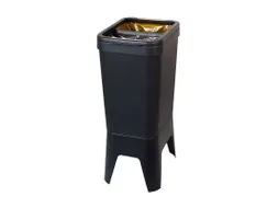 Duurzame Afvalbak BonTon CircuBin 20+20 liter Open zwart