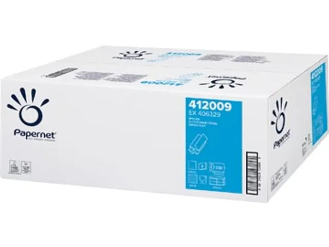 Handdoek Z-vouw 412009 2-laags 200 vel P20 wit