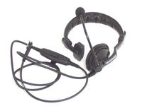 Kenwood - Khs-7a Single Muff Headset With Boom Mic & Ptt