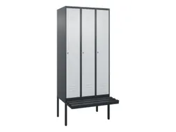 locker voor scheiding van kleding,HxBxD 2120x900x815mm,3vak