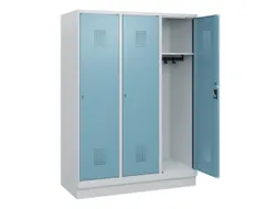 schoollocker,HxBxD 1630x1200x500mm,3vak,vak B 400mm,cil.-slot,sokkel
