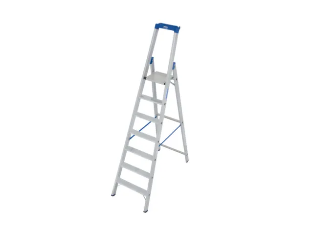 Ladder Aluminium Bordes H 1 65M 7Treden Incl. Bordes