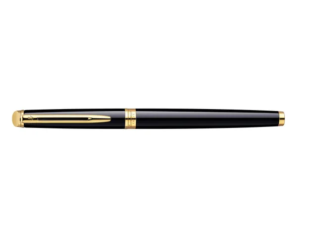Vulpen Waterman Hémisphère Black lacquer GT Medium Blauwe inkt