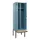locker met bank,voor scheiding van kleding,HxBxD 2120x600x815mm,2vak
