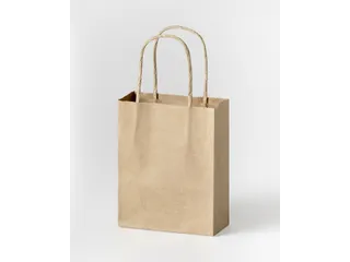 Tas met handvat Folia kraftpapier 125gr 12x15x5.5cm 20 stuks naturel - 2
