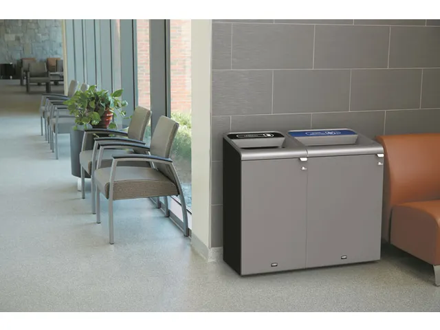 Configure Recyclingstation Landfill EN 87 Liter Antraciet Rood