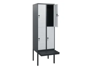 Dubbeldekse dekenkist,HxBxD 1950x600x815mm,2x2vak.,vak B 300mm - 2