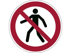 Vloermarkeringssticker Rood Wit Veiligheid 430mm