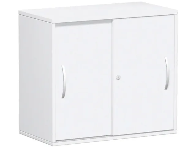 schuifdeurkast,HxBxD 720x800x425mm,1xhouten vloer,2ordnerhoogte