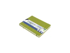 Schetsboek Kangaro A5 landscape lime green PU HC 80 vel 140gr roomwit