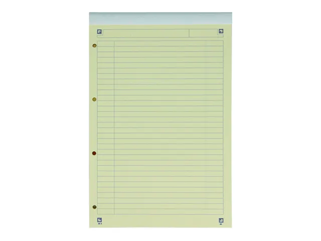 Bloc de cours Oxford Everyday A4+ ligné papier jaune
