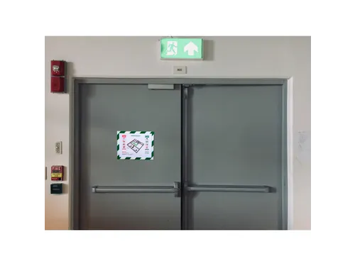 Magnetische Security lijst A4 groen/wit