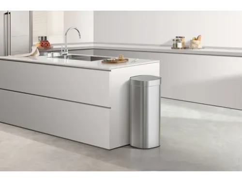Afvalbak Loft Touch Top Bin 40 liter Mat RVS