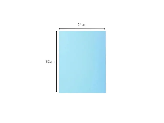 100 Dossiermappen SUPER 250 24x32cm Lichtblauw