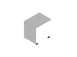 mobiel ladeblok,HxBxD 580x420x560mm,3lade(n),centr. vergrendeling - 1