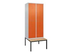 Dubbeldekse dekenkist,HxBxD 2120x800x815mm,2x2vak.,vak B 400mm