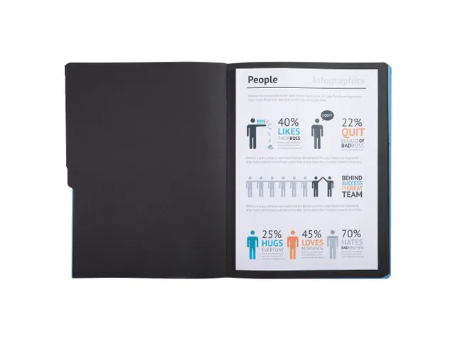 Sorteermap geniet-zw art int. 7vak grijs