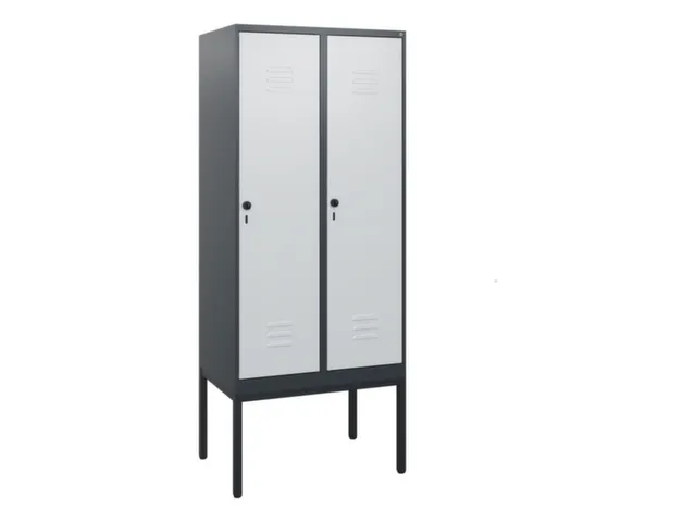 locker,HxBxD 1950x800x500mm,2vak,vak B 400mm,draaigrendel