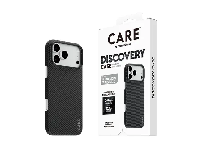 PanzerGlass CARE by Discovery Case Black & Grey w. MagSafe iPhon