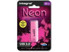 Integral Neon Usb-Stick 3.0, 32Gb, Roze