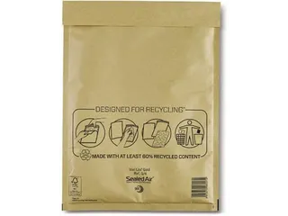 luchtkussenenveloppen, goud, G/4, 240 x 330 mm, doos van 50 stuks - 1