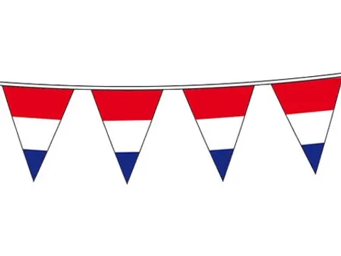 Vlaggenlijn 10 m rood-wit-blauw