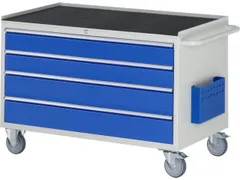 chariot à outils HxlxP 795x1145x650mm plateau métal force 450kg