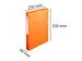CARTOBOX glanskarton rug 40mm oranje