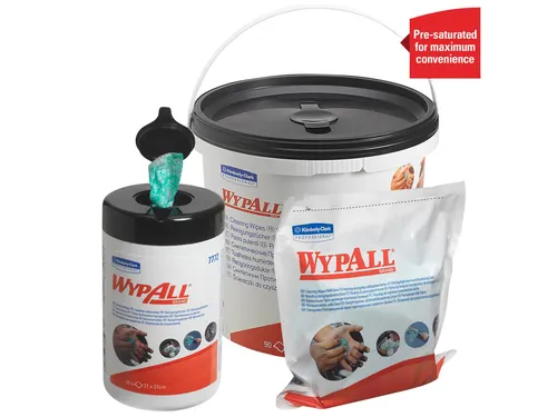 Reinigingsdoek WypAll 27x27cm 50vel per bus groen 7772