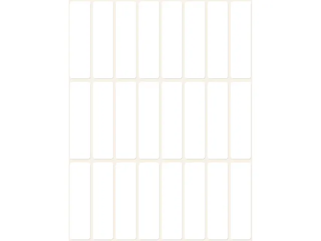 Etiquettes tous usages, blanches 50x14mm boîte 672 pcs
