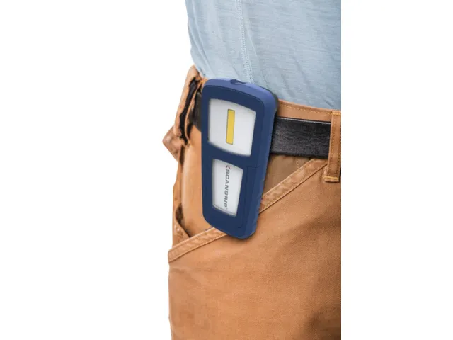 accu-werklamp,1 COB-led,200lumen,spot 75lumen,display-weergave