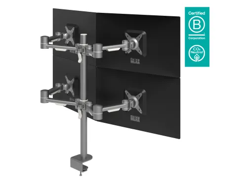 Viewmate Style Monitorarm 622 Zilver 4 Schermen