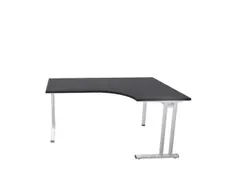 Bureau In Vrije Vorm Hxbxd 720x1600x1200mm Cc-Zwart C-voet