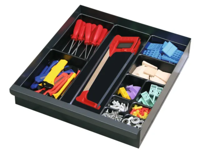 Ladenindelingsset Kunststof Zwart