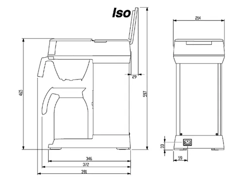 Snelfilter Koffiezetapparaat Bravilor Iso Incl. Thermoskan