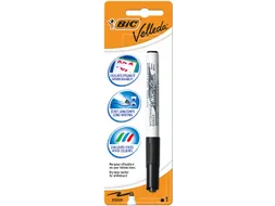 Bic Velleda whiteboardmarker 1741, zwart, op blister